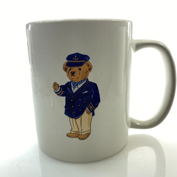 POLO RALPH LAUREN Vintage Mug 90's Captain Bear